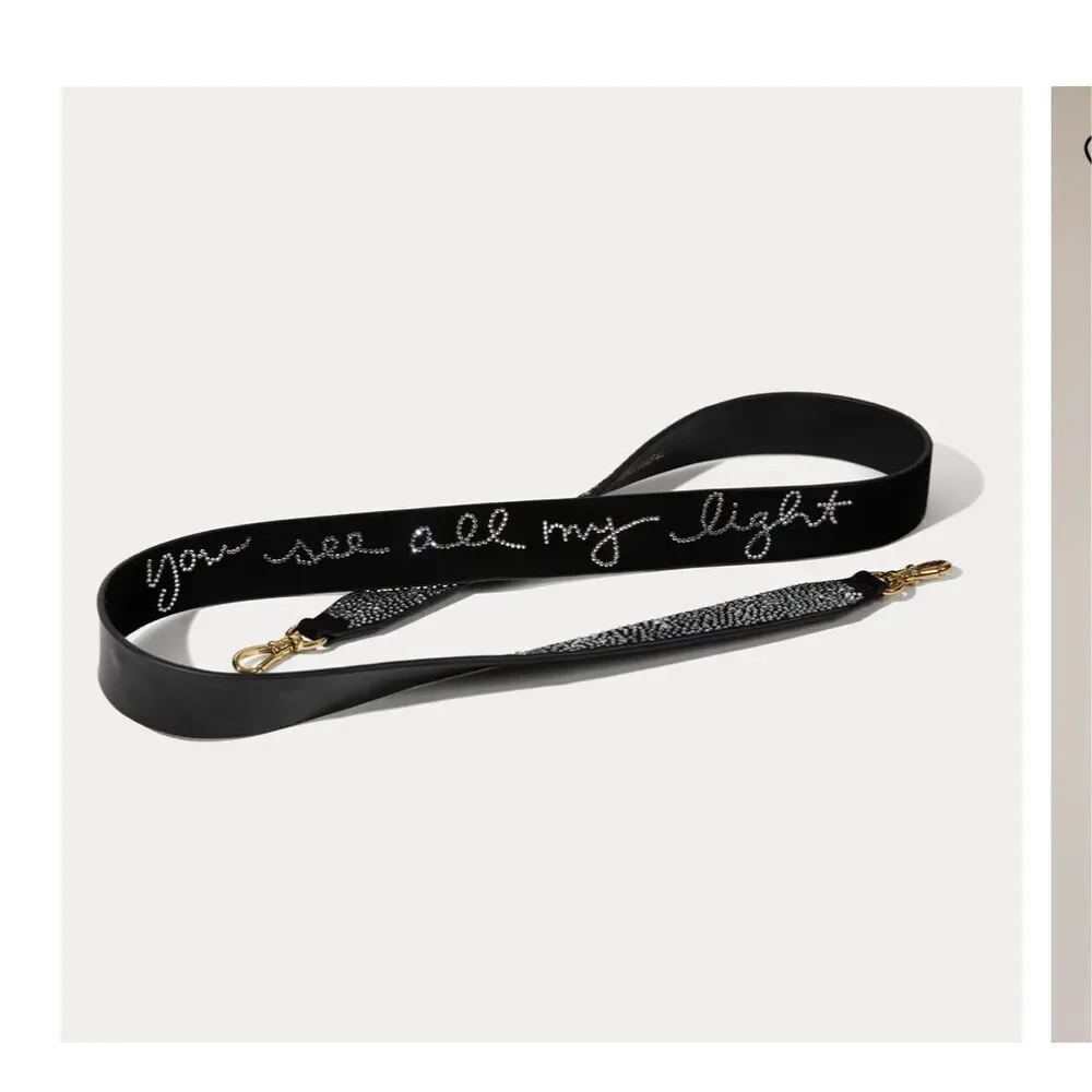 Bandolier Alanis rhinestone lyric crossbody belt/strap